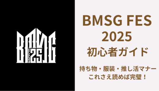 （2025年版）BMSGフェス初心者ガイド｜持ち物・服装・推し活マナー完全チェックリスト