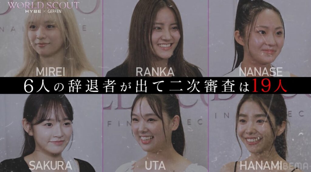 WORLD SCOUT:THE FINAL PIECE（ワースカ）の2次審査に参加者の年齢順一覧・平均年齢